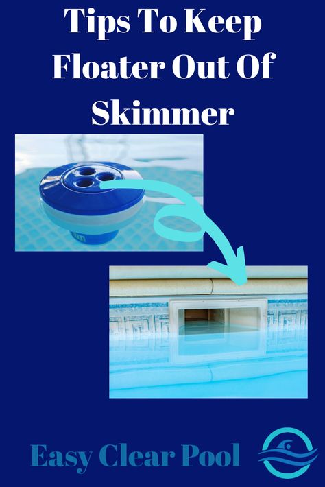 How To Keep The Chlorine Floater Out Of  The Skimmer? Chlorine Alternative For Pools, Chlorine Neutralizing Spray, How To Backwash Pool Filter, How To Keep Blow Up Pool Water Clean, Pool Shock For Cleaning, Floating Pool Lights, Pool Hacks, Solar Cover, Pool Skimmer