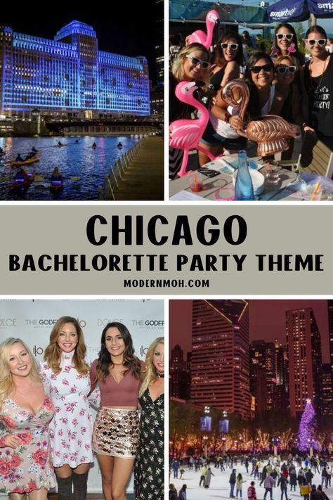 Considering a Chicago bachelorette party theme? A Windy City Bach Bash is just what you need for an unforgettable experience! From shopping and dining to dancing the night away, Chicago has something for everyone in your crew. Start planning your Chicago bachelorette today! | Bachelorette Party Places Chicago Bachelorette Party Themes, Bachelorette Road Trip, Bachelorette Party Trip Ideas, Bachelorette Party Places, Chicago Bachelorette Party, City Bachelorette Party, Bachelorette Party Budget, Chicago Bachelorette, Bridal Shower Planning Checklist