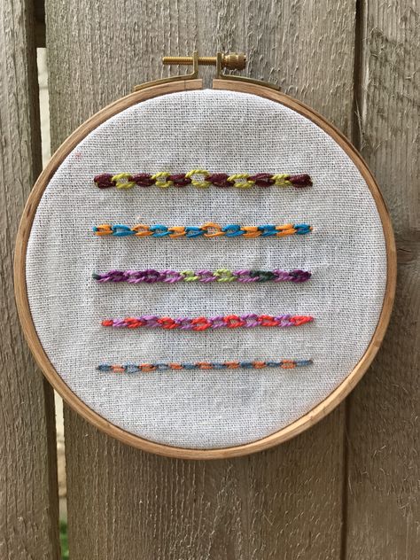 Embroidery Tutorials - Create Whimsy Threaded Back Stitch, Threaded Running Stitch, Back Stitch Embroidery, French Knot Stitch, Crazy Quilt Stitches, French Knot Embroidery, Chain Stitch Embroidery, Towel Embroidery, Basic Embroidery Stitches