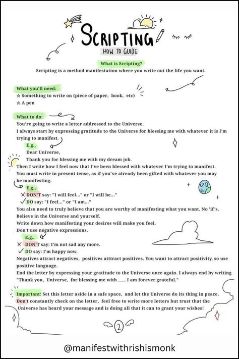 Manifestation Journal Techniques, Writing Down Manifestations, How To Do Scripting Manifestation, Words To Use When Manifesting, Types Of Manifestation Techniques, How To Journal Manifestation, Manifestation Techniques Scripting, Fairytale Method Manifestation, How To Manifest By Writing