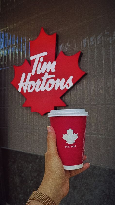 Coffee Tim Hortons Aesthetic, Tim Hortons Canada, Canada Toronto City, Web Header, Tim Horton, Cafe Hopping, Toronto City, Random Aesthetics, Moving To Canada