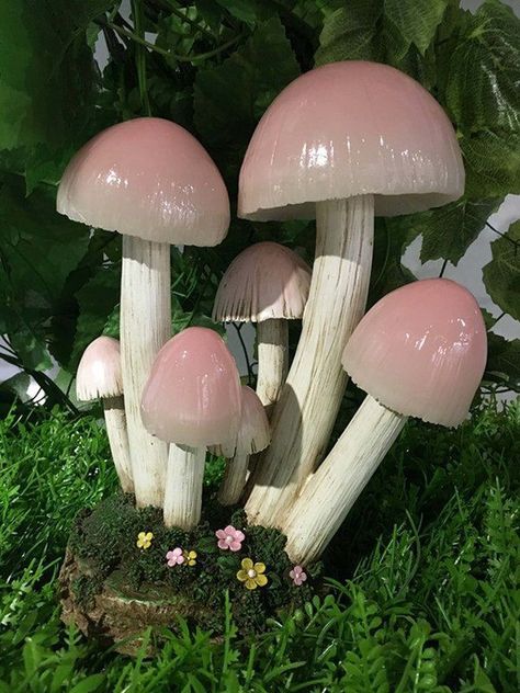 Mushroom Pictures, Fairy Aesthetic, Mushroom Fungi, Cottage Core Aesthetic, Wild Mushrooms, + Core + Aesthetic, Fairy Land, Garden Statues, Nature Aesthetic