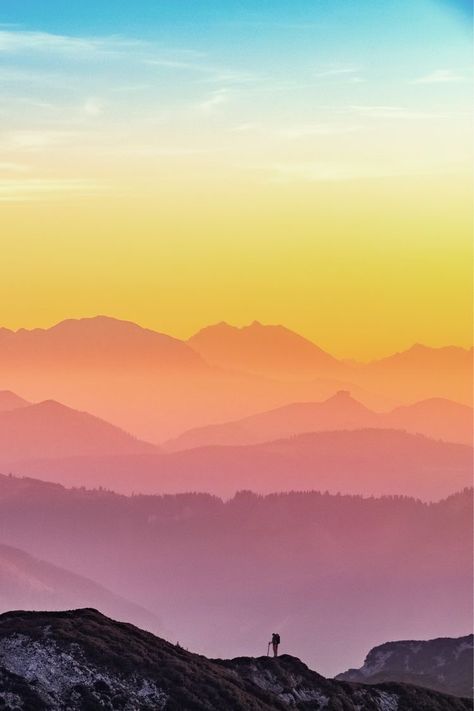 Landscape Photos To Paint, 2018 Wallpaper, Aesthetic Mountains, Ultra 4k, Mountain Mural, Love Sunset, Art Mountains, Mountain Silhouette, Minimal Wallpaper