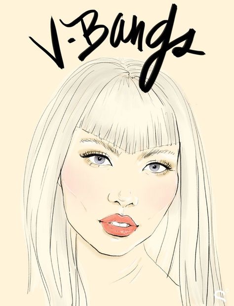 v bangs1 Bang Gangs: How the Coolest Girls Wear Bangs Betty Bangs, V Bangs, Bang Hairstyles, Makeup Hacks Beauty Secrets, Expectation Vs Reality, How To Style Bangs, Haircut And Color, Diy Vintage, Curtain Bangs