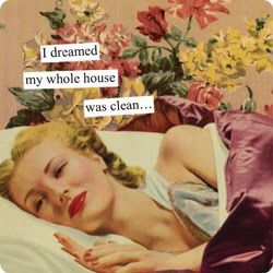 I dreamed my whole house was clean. Vintage meme. 50's meme. Anne Taintor, Retro Humor, Clipuri Video, 7 Habits, Vintage Humor, Bones Funny, The Words, Clean House, Favorite Quotes