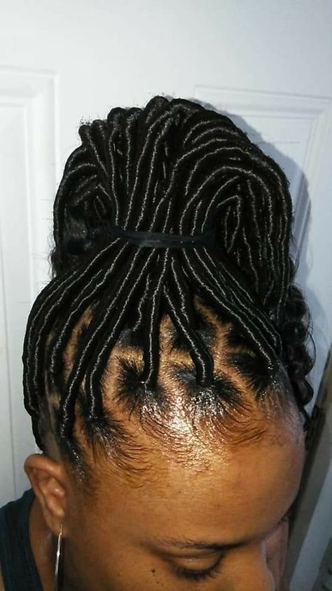 Loving my hair! Short Hair Twist Styles, Braided Hairstyles For Black Women Cornrows, Braided Hairdo, Beautiful Dreadlocks, Faux Locs Hairstyles, African Hair Braiding Styles, Twist Braid Hairstyles, Goddess Locs, Beautiful Braids