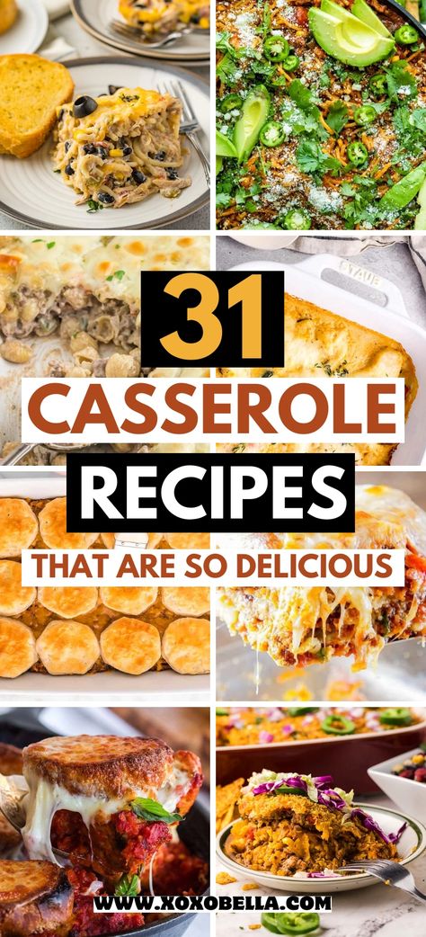 Casseroles deserve their place in our hearts. They’re hearty, full of flavor and there's a perfect casserole for every occasion. If you’re looking for a satisfying meal that’s easy to make, look no further than these 31 easy casserole recipes. Quick Healthy Casserole Recipes, Casseroles That Reheat Well, Overnight Casserole Dinner, New Casserole Recipes, Top Casserole Recipes, Easy Casserole Recipes For Dinner, Delicious Casserole Recipes, Easy Dinner Casserole Recipes, Minnesota Hot Dish