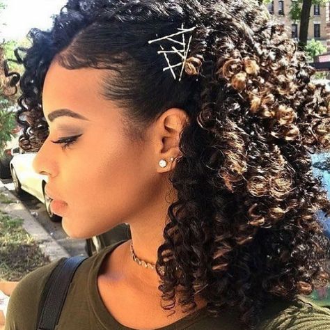 #naturalhair #naturalhairstyles 😍💞💞 Hairstyles For Mixed Curly Hair, Girls Updo Hairstyles, Mixed Girl Hairstyles, Biracial Women, Curly Prom Hair, Biracial Hair, Mixed Curly Hair, Easy Hairstyles Quick, Cute Curly Hairstyles