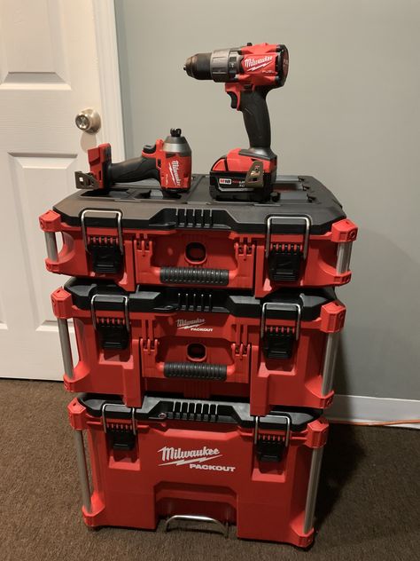 Work Truck Organization, Milwaukee Tool Box, Truck Organization, Milwaukee Power Tools, Milwaukee Packout, Bosch Tools, Karbala Photography, Milwaukee Tools, Power Generator