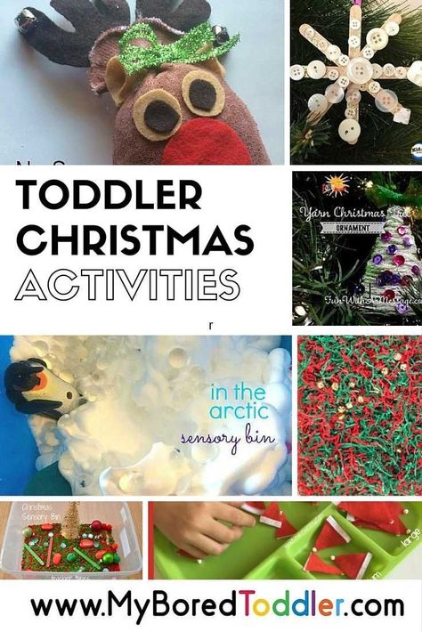 toddler christmas activities and ideas. If you are looking for Christmas crafts, Christmas sensory play and Christmas activities for toddlers, babies and preschoolers then you'll love this collection of great activities for toddlers. Toddler Christmas Activities, Toddlers Crafts, Christmas Activities For Toddlers, Infant Art, Child Activities, December Activities, Classroom Idea, Christmas Art Projects, Christmas Games For Kids