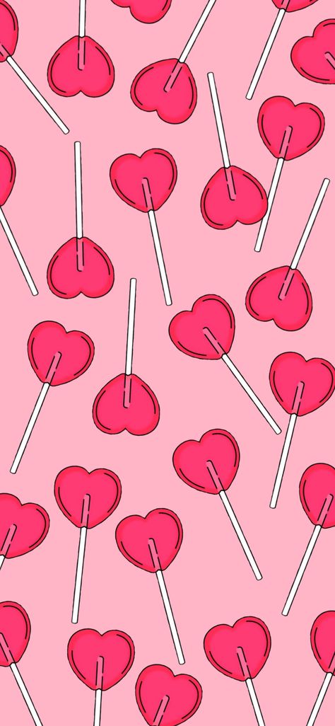 Heart Lollipop Wallpaper, Lollipop Wallpaper, Heart Lollipops, Heart Lollipop, Cute Website, Pajama Pattern, Computer Wallpaper Desktop Wallpapers, Valentines Wallpaper, Phone Wallpaper Images