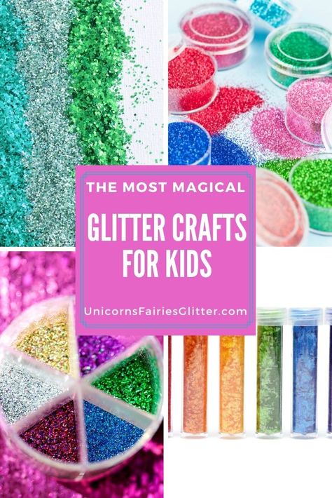 Glitter Crafts – Unicorns, Fairies & Glitter Glitter And Glue Crafts, Preschool Glitter Crafts, Glitter Activities For Kids, Glitter Glue Crafts For Kids, Glitter Craft Ideas, What To Do With Glitter, Glitter Art For Kids, Things To Do With Glitter, Glitter Crafts For Kids