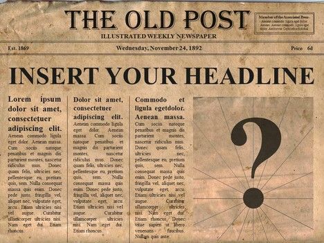 Editable old newspaper template - One of a number of nice templates from Presentation Magazine. Old Newspaper Template, Newspaper Article Template, Blank Newspaper, Paper Template Free, Article Template, Template For Powerpoint, Newspaper Template, Vintage Newspaper, Newspaper Article