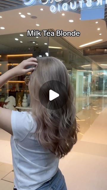 Milk Tea Balayage On Black Hair, Milk Tea Blonde Hair, Milk Tea Hair Color Balayage, Milk Tea Balayage, Milk Tea Blonde, Milk Tea Hair Color, Beige Hair Color, Partial Highlights, Hair Beauty Salon