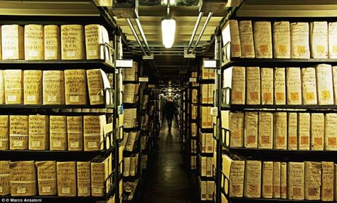 Located in Vatican City, the Vatican Secret Archives are owned by the Pope himself - and tourists are strictly prohibited from entering Glaring Eyes, Vatican Secret Archives, Vatican Library, Cleopatra Beauty, Cleopatra Beauty Secrets, New Pope, Underground World, Abandoned Amusement Parks, The Zombie Apocalypse