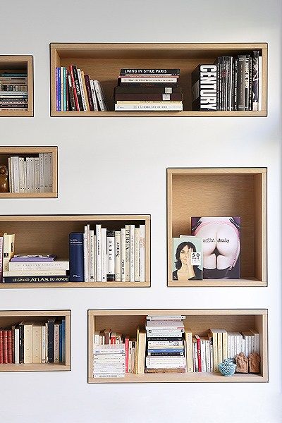 Visit the post for more. Recessed Shelves Dining Room, Tv Niche, Wall Niche, Home Library Design, Living Room Shelves, Cabinetry Design, Room Shelves, Parisian Apartment, Bookcase Shelves