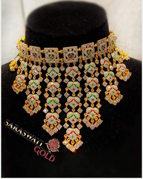 Rajasthani Chik Design Sohan Kanthi Gold, Rani Haar Gold, Kanti Necklace, Rajasthani Jewellery, Rajputi Jewellery, Gold Bangles Indian, Beautiful Bridal Jewelry, Rani Haar, New Gold Jewellery Designs