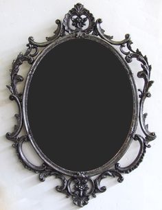 Gothic Mirror, Gothic Interior, Victorian Mirror, Victorian Frame, Gothic Furniture, Goth Home, Mirror Hanging, Décor Boho, Gothic Decor