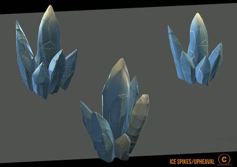 ArtStation - Ice Spikes / Rock Spikes, Chance Wood Ice Spikes Minecraft, Summer Animation, Ice Spikes, Ice Games, Rock Texture, Ice Stone, Rock Textures, Low Poly Models, Clash Royale