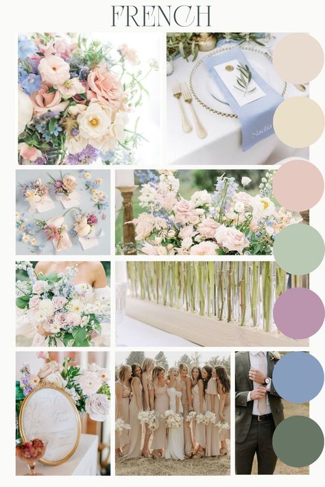 Wedding Color Schemes Romantic, Spring Modern Wedding, Wedding With Pastel Colors, Garden Wedding Pastel Colors, Winter Pastel Wedding Colors, Soft Colors Wedding, Pastel Neutral Wedding, Wedding Colour Schemes June, Pastel Colours Wedding Theme