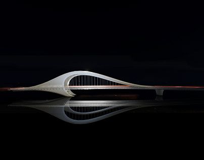 Bridge Concept, Hotel Facade, Counter Design, First Prize, Rowing Machine, Bridge Design, Art Idea, Architecture Rendering, Adobe Premiere Pro