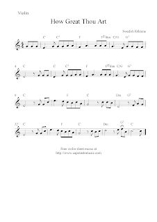 How Great Thou Art, free violin sheet music notes Beginner Violin Sheet Music, Violin Learning, Violin Notes, Beginner Violin, Popular Piano Sheet Music, Free Violin Sheet Music, Play Violin, Free Printable Sheet Music, Fiddle Music