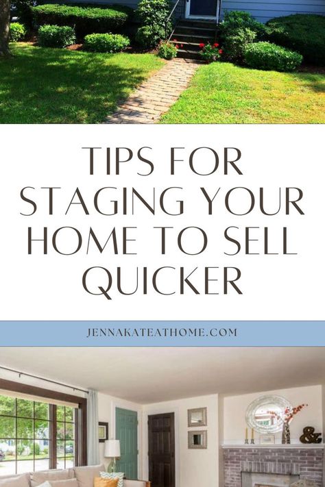 Want to know how to stage a house to sell on a budget? Discover tips for how to stage an old house to sell with these creative staging a house to sell ideas. Perfect for selling a property, these tips for staging your home to sell include easy home improvement projects that will help you sell your house fast. Stage A House To Sell, Stage Your Home To Sell, Staging A House To Sell, House For Sell, Easy Home Improvement Projects, Sell Ideas, Sell House Fast, Easy Home Improvement, Sell My House Fast