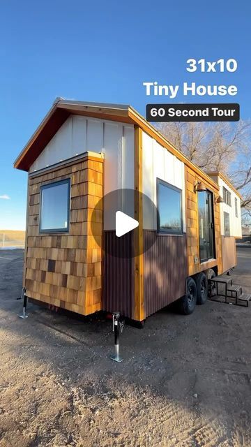 tinyhouse_inspiration on Instagram: "Enjoy this beautiful tiny home by @mitchcrafttinyhomes it has a lazy Susan, soaker tub, and a loft with standing room. may it be your tiny home inspiration today. 

https://tinyhousesociety.com/tiny-house-inspiration/" Tiny House Loft Bedroom Ideas, Tiny House On Wheels Interior, Tiny House Loft Bedroom, Tiny Home On Wheels, House Slide, Tiny House Loft, Tiny House Inspiration, Soaker Tub, Home Inspiration