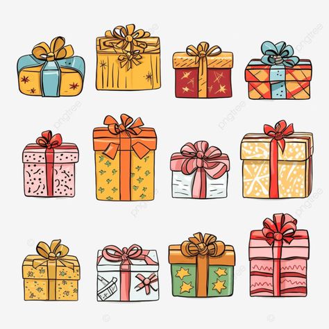 collection of doodle christmas gift boxes vector illustration gift doodle line drawing png Christmas Presents Drawing, Christmas Present Drawing, Gift Doodle, Present Drawing, Doodle Christmas, Christmas Gift Boxes, Drawing Png, Gift Drawing, Bday Cards