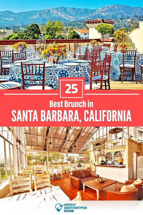 Santa Barbara Photo Spots, Santa Barbara Restaurants, St Barbara, California Coast Road Trip, California Life, Brunch Places, Romantic Restaurant, Santa Barbara California, Vacation Tips