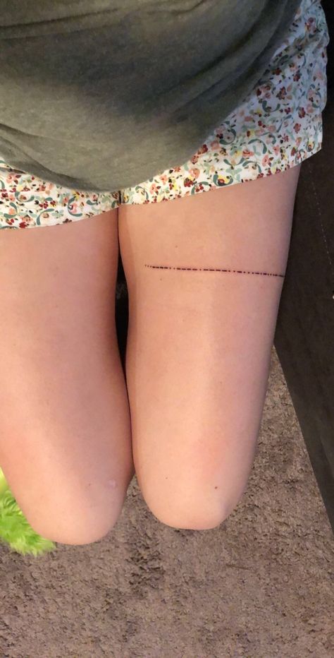 Simplified morse code that’s reads most of Isaiah 41:10 on the thigh. LOVE Morse Code Tattoos, Code Tattoo, Morse Code Tattoo, Tattoo Leg, Leg Tattoo, Piercing Ideas, Morse Code, Idea Board, Creative Tattoos