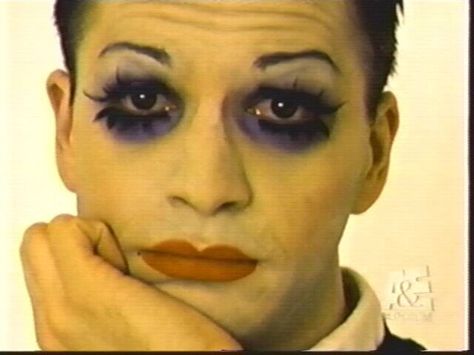 michael alig Club Kid Makeup, Sanpaku Eyes, Kid Makeup, Michael Alig, Makeup 90s, Blitz Kids, Party Monster, Makeup Board, Kids Makeup