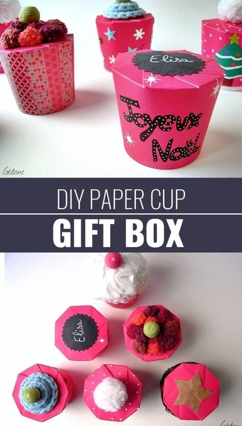 DIY Gift Wrapping Ideas - How To Wrap A Present - Tutorials, Cool Ideas and Instructions | Cute Gift Wrap Ideas for Christmas, Birthdays and Holidays | Tips for Bows and Creative Wrapping Papers | Paper-Cup-Gift-Box | http://diyjoy.com/how-to-wrap-a-gift-wrapping-ideas Diy Gift Bags From Wrapping Paper, Diy Gift Wrapping Ideas, Creative Gift Wrapping Ideas, How To Make A Gift Bag, Wrap A Present, Creative Wrapping, Gift Bags Diy, Gifts Wrapping, Gift Wrapping Ideas