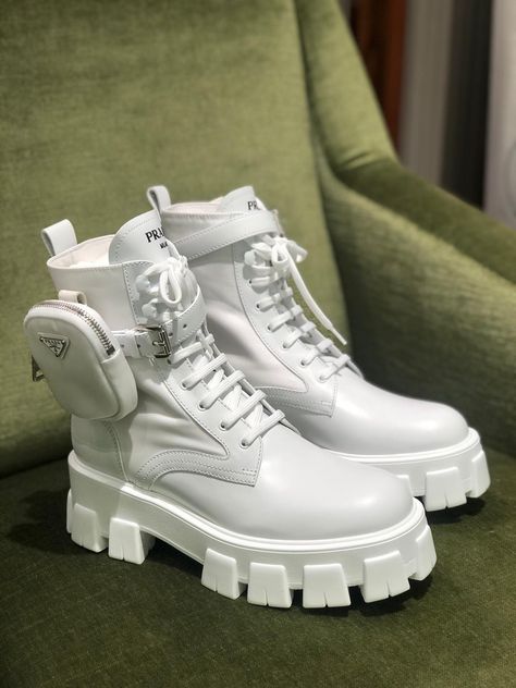 Prada chunky boots