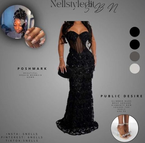 Black And Gold Prom Dress, Matric Dance Dresses, Matric Farewell, Silver Prom Dress, 17th Birthday Ideas, Prom Photoshoot, Prom Inspiration, Classy Prom, African Prom Dresses