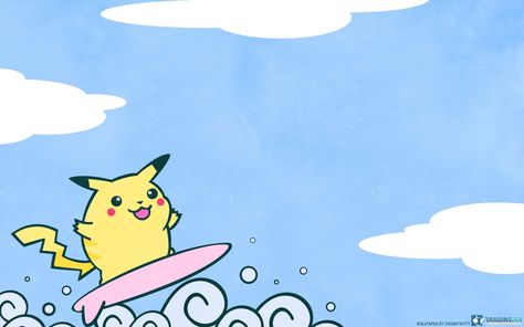 Pokemon Wallpaper Cute Pikhacu Image | Wallpaper | Basic Background Surfing Pikachu, Pikachu Pikachu, Pokemon Blue, Pokemon Backgrounds, Cool Pokemon Wallpapers, Pikachu Wallpaper, Cute Pikachu, Pokemon Wallpaper, Cute Laptop Wallpaper