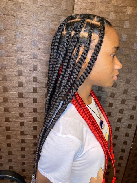 Knotless Peekaboo, Knotless Peekaboo Braids, Peekaboo Braids, Large Knotless, Hair Braids, Braided Hairstyles, Hair Wrap, Braids, Hair Styles