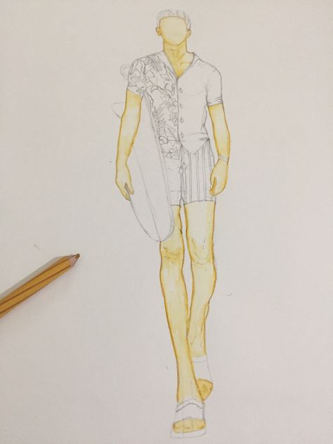 Beach Wear Illustration, Dress Illustration Design, Dresses Illustration, Male Illustration, Fashion Sketches Men, Dress Illustration, Fashion Illustration Sketches Dresses, Flat Sketches, Sketches Dresses