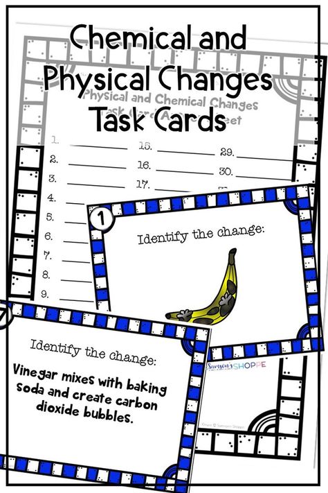 Physical Changes Activities, Physical Vs Chemical Change, Changes In Matter, 6th Grade Activities, Chemical Change, Physical Science Lessons, Chemical And Physical Changes, Middle School Science Classroom, Ngss Science