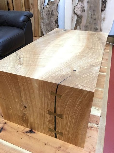 Waterfall Coffee Table, Danish Oil Finish, Over The Edge, Danish Oil, Ash Wood, The Coffee, Wood Shop, The Edge, Seating Area