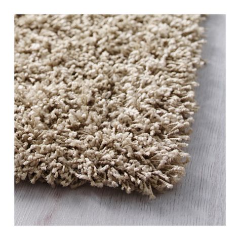 HAMPEN Rug, high pile - 133x195 cm - IKEA Beige Carpet Bedroom, Rug Ikea, Ikea Rug, Dark Carpet, Beige Living Rooms, Cheap Carpet Runners, Beige Art, Professional Carpet Cleaning, Trendy Living Rooms