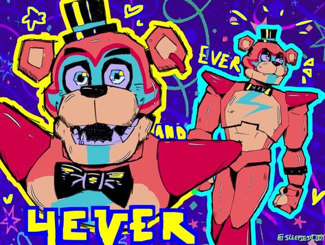 Glamrock Freddy, Animatronic Fnaf, Fnaf Movie, Fnaf Comics, Freddy Fazbear, Fnaf Funny, Fnaf Characters, Fnaf Drawings, Fnaf Art