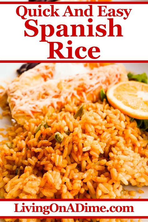 This Easy Spanish Rice Recipe makes a nice side dish to go with enchiladas and other Mexican food favorites. Serve with Refried Beans for a complete meal! Easy Spanish Rice Recipe, Easy Spanish Rice, Mexican Side Dish, Spanish Rice Recipe Easy, Sopapilla Recipe, Spanish Rice Easy, Mexican Side, Spanish Rice Recipe, Mexican Side Dishes