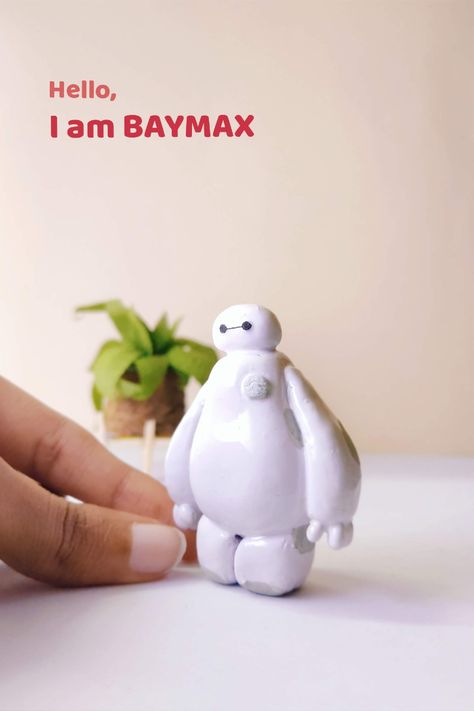 A mini clay model made with air dry clay. Baymax Big Hero 6, Clay Model, Mini Clay, Diy Air Dry Clay, Hair Oils, Clay Diy Projects, Clay Crafts Air Dry, Crafts For Boys, Ceramic Ideas