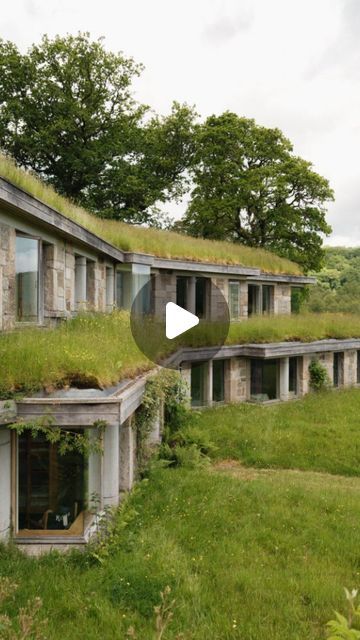 The Modern House on Instagram: "The impeccably organised, grass-roofed, book-lined home of literary editor, Gail Pirkis, co-founder and editor of @foxedquarterly.

Click the link in bio for the full tour of this spectacular house." Grass Roof, The Modern House, California Homes, Home Library, Co Founder, Architecture Building, Click The Link, The Modern, Roof