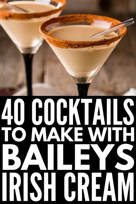 Bailies Irish Cream Drinks, Recipes Using Irish Cream Liquor, Coctails Recipes Baileys, Bailies Irish Cream Recipes, Irish Cream Liquor Drinks, Irish Creme Recipes, Baileys Mixed Drinks, Bailey Irish Cream Recipe, Carolans Irish Cream Recipes