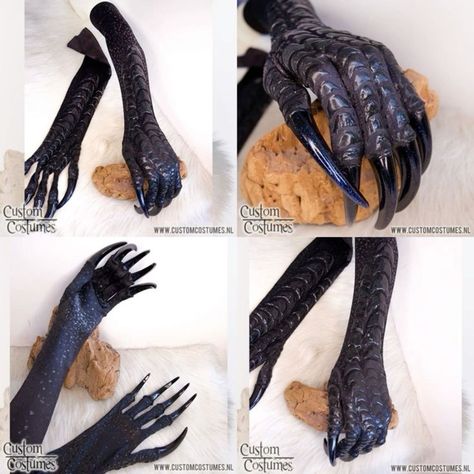 Kenku Cosplay, Crow Fursuit, Harpy Cosplay, Magpie Costume, Talons Bird, Bird Fursona, Clawed Gloves, Kiri Cosplay, Bird Fursuit