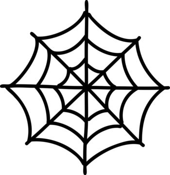 Halloween Spider Drawing Easy, Spider Web Clip Art, How To Draw Webs, Drawing A Spider Web, Spiderweb Drawing Simple, Scary Hands Drawing, Spiderman Web Drawing, Spiderweb Outline, How To Draw Spider Web