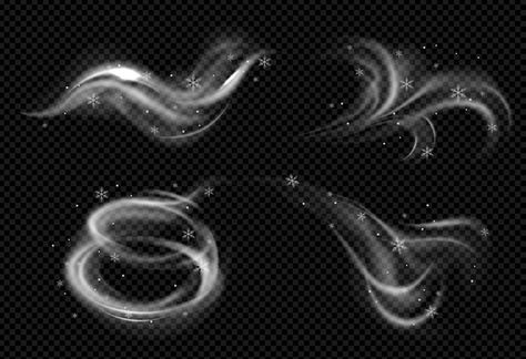 Free vector realistic wind swirls snow s... | Free Vector #Freepik #freevector #wind-effect #wind #vapor #twist Wind Blowing Aesthetic, Wind Magic Art, How To Draw Wind, Wind Artwork, Warforged Paladin, Wind Swirls, Wind Effect, Wind Magic, Magic Writing