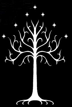 The  Sigil of Gondor (random image) from The Lord of the Rings by JRR Tolkien. My future tattoo <3 Tree Of Gondor Tattoo, White Tree Of Gondor, Tree Of Gondor, Lotr Tattoo, Lord Of The Rings Tattoo, Lord Of The Ring, Minas Tirith, Lotr Art, Golden Tree